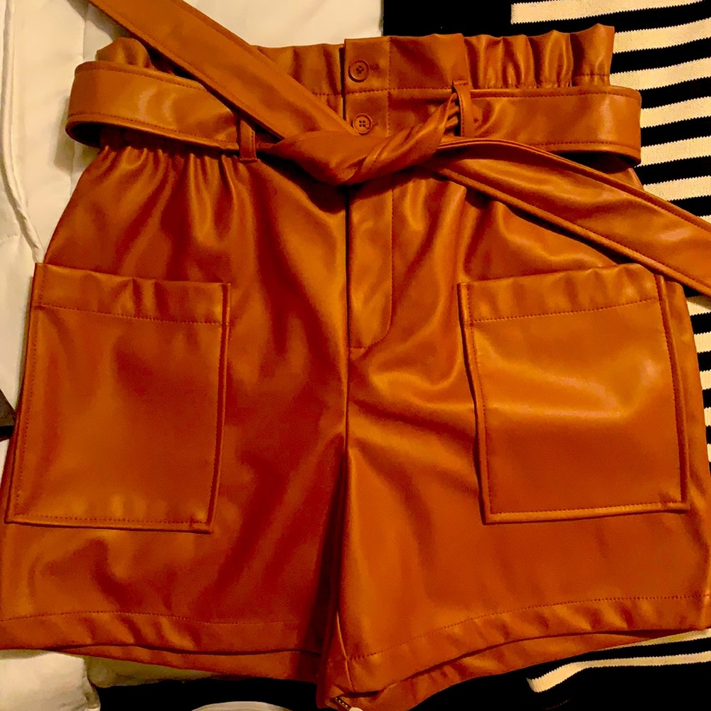 Kelly Roland Just Fab Cute Pleather Shorts